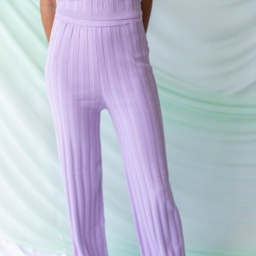 Find Me Now Dale Knit Pant - Lavender